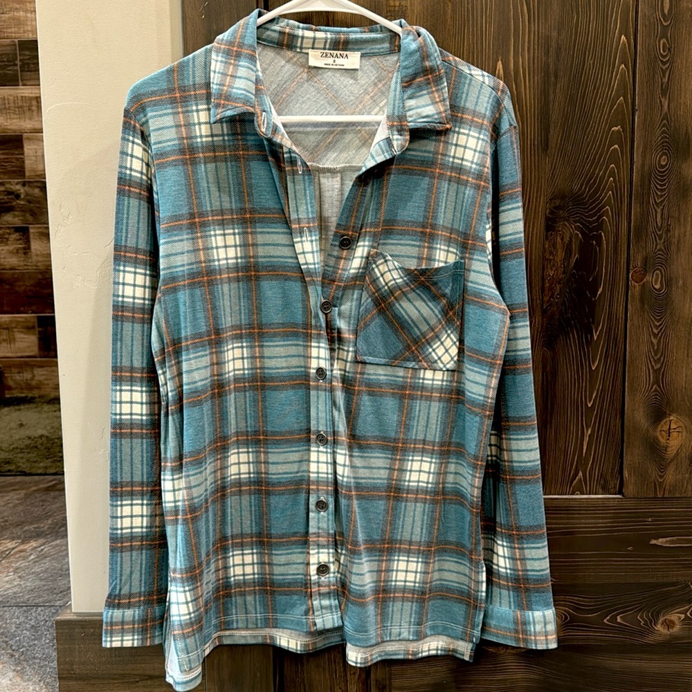 Plaid Zenana shirt